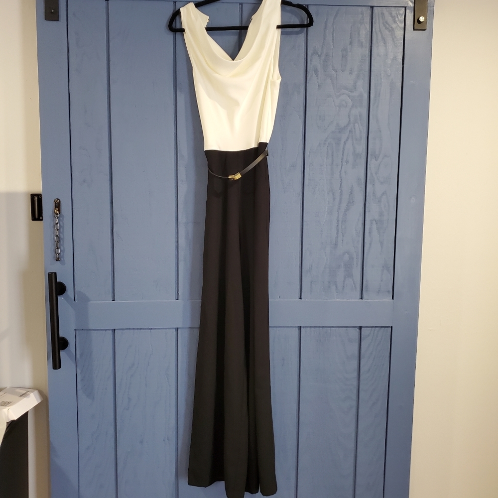 Ted Baker Cowl Neck Wide Leg Jumpsuit NWT